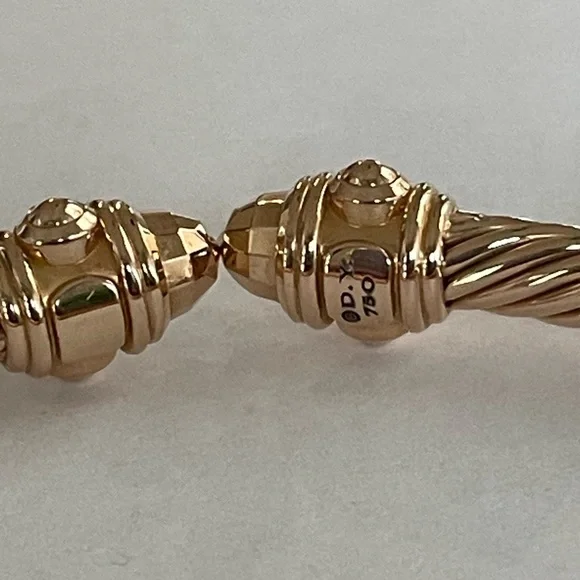 David Yurman 18k Rose Gold Cablespira Renaissance Bracelet - AUTHENTIC!! - Picture 6 of 8